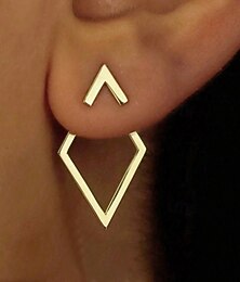 voordelige -1 paar Oorbel For Dames Dagelijks Straat Festival Legering meetkundig