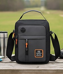 cheap -Men's Oxford Cloth Crossbody Bag, Multi-Color, Large Capacity with Multiple Compartments, Adjustable Shoulder Strap, Casual and Outdoor Travel Everyday Use