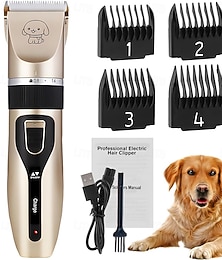 economico -Tosatrici per cani - tosatrici elettriche ricaricabili a bassa rumorosità, adatte a tutti gli animali domestici, con 4 pettini distanziatori.