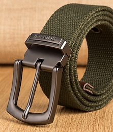 preiswerte -Herren Gürtel Verstellbar Segeltuch Gestrickter Stoff Streetwear Zeitgenössisch Lässig Freizeit Farbblock Schwarz 1 # Schwarz 2 # Täglich Outdoor Taillengürtel