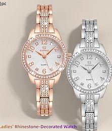 cheap -Mother's Day Gift Women Quartz Watch Rhinestone Casual Decoration Alloy Watch