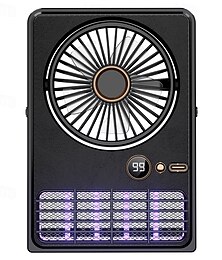 economico -ventilatore da scrivania, ventilatore portatile ricaricabile, anti-zanzare, vento forte, piccolo ventilatore personale ultra silenzioso con inclinazione di 90°, pieghevole e 5 velocità regolabili,