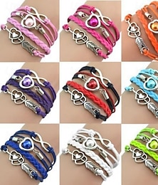 economico -Catena spessa Amore Moda Personalizzato Lega Gioielli braccialetto Blu / Bianco / Rosa Per Quotidiano Regalo Ferie