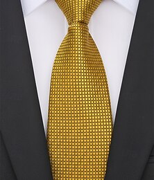 preiswerte -Herrenkrawatte aus Polyester – verschiedene Farben, elegantes Webmuster, perfekt für Hochzeiten, Partys und den Geschäftsweg