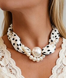 abordables -Foulard magnétique pour femme en polyester et fausses perles, design multicolore tendance, idéal au quotidien, en voyage et en vacances