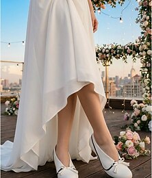 abordables -Escarpins blancs en cuir style années 50 pour femme - talons carrés bicolores rétro avec nœud décoratif, chaussures de marche élégantes à petits talons