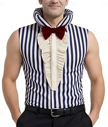 billiga -Havsäventyrare Stråhattpirat Animé Cosplay-kostymer Topp Halloween Dagligen Topp Till Herr Vuxen