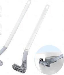 cheap -2 Pack Golf Toilet Brush, Long Handle Golf Brush Head Toilet Brush, Flexible Bendable Silicone Golf Toilet Bowl Cleaner Brush, Toilet Brushes for Bathroom 360 No Dead Ends Wall Mounted
