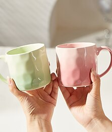 voordelige -1 hoogwaardige, esthetische keramische mok, elegante waterbeker voor thuis, ontbijtbeker voor stellen, theebeker voor op kantoor, perfect voor dagelijks gebruik.