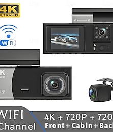 baratos -1080p Novo Design / com câmera traseira DVR de carro 170 Graus Ângulo amplo 2 polegada IPS Dash Cam com Deteção de Movimento / Gravação de loop / Impermeável Gravador de carro