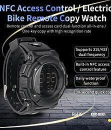 abordables -contrôle d'accès NFC &Montre de duplication de télécommande, duplicateur de télécommande universel double fréquence 315 MHz/433 MHz pour porte de garage, vélo électrique, portail, émulateur de carte