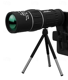 preiswerte -16x52 Hochleistungsmonokular-Teleskop mit Smartphone-Adapter &Stativ, wasserdichtes HD-Monokular mit BAK4-Prismen für Erwachsene, Nachtsichtgerät für Vogelbeobachtung, Jagd, Wandern, Konzerte, Camping