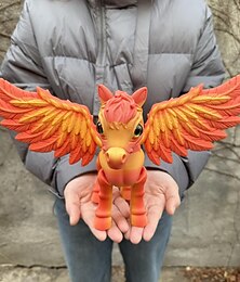 economico -Grande statuetta articolata di Pegaso stampata in 3D, modello realistico di cavallo alato, creatura fantastica da collezione, decorazione per la scrivania di casa e ufficio, regalo, scultura di