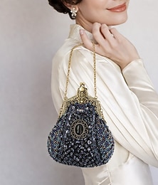 cheap -Roaring 20s 1920s Retro Vintage Evening Clutch Purses The Great Gatsby Flapper Girl Fancy Dress Women's Carnival Masquerade Cocktail Party Retro Theme Party Adults' Bag