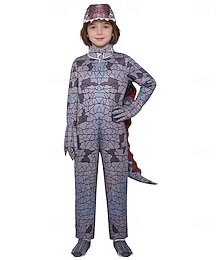 abordables -Tenues combinaison Dinosaure Animal Déguisement drôle Enfant Unisexe Halloween Mascarade Soirée Se déguiser