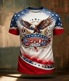 preiswerte -4. Juli 2026 250. Gedenktag Herren Patriotische Vintage Patriot US-Flagge T-Shirt
