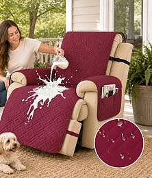 abordables -Housse de canapé imperméable pour animaux de compagnie, housse de fauteuil inclinable antidérapante, protection de canapé durable et lavable pour chiens et chats, toutes saisons