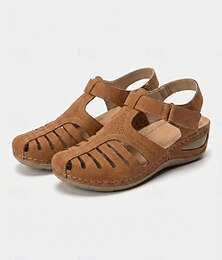 economico -sandali da pescatore casual da donna con punta chiusa – scarpe comode e traspiranti con cinturino regolabile per camminare e per l'uso all'aperto