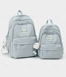 baratos -Mochila feminina grande em poliéster &Tamanhos compactos, alças ajustáveis, diversas cores, espaçosos para escola, viagens, esportes ao ar livre, uso casual diário, perfeitos para a volta às aulas.