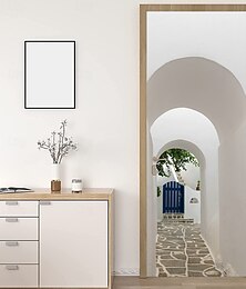 abordables -Adhesivo de PVC autoadhesivo removible para puertas, decorativo para pared y puerta. &Vinilo decorativo para vidrio para dormitorio, sala de estar, baño, habitación – 30,3 x 78,7 pulgadas