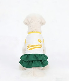 abordables -Robe en maille pour chien – robe respirante pour chiot avec jupe à volants, vêtements d'été mignons pour animaux de compagnie, douce &aéré pour les petits chiens