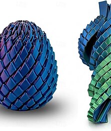 abordables -Œuf anti-stress imprimé en 3D, jouet anti-stress glissant et anti-stress, œuf de Pâques à tordre pour adultes, petit jouet anti-stress coulissant à glisser pour garnir les paniers de Pâques, puzzle