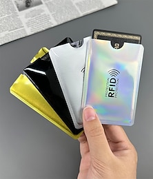 billige -100-pakning med RFID-blokkeringshylser, kredittkortbeskyttere eller passhylser, identitetstyveribeskyttelse for reiser, fargerik slank kortholder til lommebøker, tyverisikringsskjold