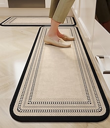 رخيصةأون -سجادة مطبخ سهلة التنظيف، مقاومة للزيوت، مانعة للانزلاق، مصنوعة من تراب الدياتوم، ماصة للماء، مناسبة للمنزل والحمام