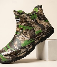 abordables -Bottes de pluie imperméables camouflage pour hommes, antidérapantes, résistantes et adaptées à la chasse, au jardinage et aux travaux extérieurs (pêche, agriculture, travaux de jardinage, temps pluvieux, randonnée).