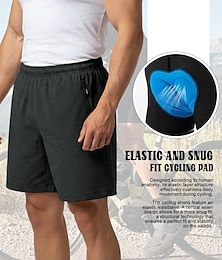 abordables -Hombre Color sólido Short interior ciclismo bicicleta Ropa interior de ciclismo Culotte Ciclismo Bicicleta Pantalones cortos Ropa interior Prendas de abajo Moldeado al Cuerpo Deportes Empacable