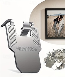 economico -Set di 20 ganci a pinza specifici per pareti in cartongesso, antigraffio, resistenti, ideali per appendere quadri, specchi, foto e poster. Ganci a pinza per decorare stanze e uffici.