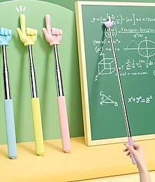 billige -5 stk. uttrekkbare lærerpekere, justerbare fingerpekere, mini teleskopiske klasseromspekere, egnet for barnehagelærere og lærere i barnehagen, klasseromsutstyr
