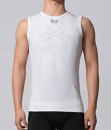 baratos -Homens Colete para Ciclismo Cor Única Sem Manga Moto Colete com 3 bolsos traseiros Secagem Rápida Macio Confortável Pavio Humido Esportes Preto Branco Cinzento Roupa