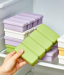 preiswerte -Silikon-Eiswürfelformen mit Deckel, ideal zum Kühlen von Getränken und Smoothies, unverzichtbare Küchenhelfer aus lebensmittelechtem Silikon, weich und leicht zu entformen, geeignet für gefrorene