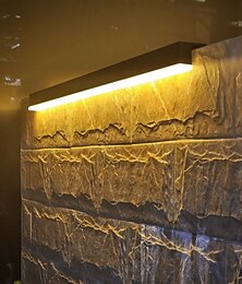 お買い得  -ソーラーウォールライト、屋外防水、LEDウォールライト、長尺IP65防水ウォールランプ、ポーチ、パティオ、玄関、エントランス用