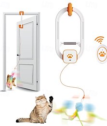 abordables -Jouet interactif pour chatière avec clip de porte, rotation à 360° et mouvement de haut en bas