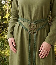 お買い得  -レトリ／ヴィンテージ 中世 ルネッサンス ウエストベルト 妖精 バイキング 仮装 女性用 ファンタジー ハロウィーン カーニバル マスカレード ルネッサンスフェア LARP 成人 ウエストベルト