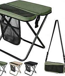 abordables -Tabouret pliable en forme de sac à dos avec poches de rangement, chaise de camping légère et portable pour adultes, idéale pour les voyages, le camping, la randonnée, la pêche, les files d'attente, les pique-niques et les événements sportifs.