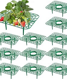 abordables -10 soportes para plantas de fresa, estantes y soportes cuadrados para cultivo, mantienen las fresas limpias y elevadas, ideales para huertos, balcones, invernaderos, patios o plantas de interior,