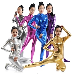 Image of Costumi zentai Tutina aderente Tute aderenti Tuta di pelle Per adulto Elastene Lattice Costumi Cosplay Sesso Per uomo Per donna Tinta unita Halloween / Calzemaglia / Pigiama intero / Costumi Zentai Lightinthebox