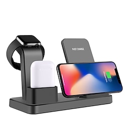 Wireless Charger 10W QI Multi-function 3 in 1 Quick Wireless Charger for Apple iPhone Watch Air Pods iPhone 14 13 12 11 Pro Max Samsung Galaxy S22 S21 S20 or Other Android Smart Phones Wireless Charge