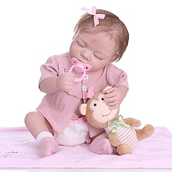 NPKCOLLECTION 20 inch Reborn Doll Baby Girl Gift Hand Made New Design Full Body Silicone Silicone Silica Gel with Clothes and Accessories for Girls' Birthday and Festival Gifts Lightinthebox
