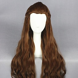 cosplay pruik tauriel hobbits recht cosplay asymmetrische pruik zeer lang bruin synthetisch haar 32 inch(es) dames anime modieus ontwerp cosplay bruin halloween pruiken Lightinthebox