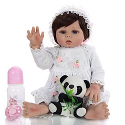 KEIUMI 19 inch Reborn Doll Baby Toddler Toy Reborn Toddler Doll Baby Girl Gift Cute Washable Lovely Parent-Child Interaction Full Body Silicone 19D21-C364-T11 with Clothes and Accessories for Lightinthebox