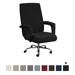 Image of copertura per sedia da ufficio per computer sedia da gioco fodera per sedia elasticizzata tinta unita protezione per mobili resistente e lavabile Lightinthebox
