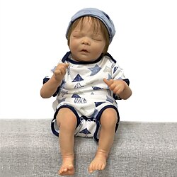 16 inch Reborn Baby Doll Baby Boy Reborn Baby Doll Liam Gift Cute Birthday Lovely Artificial Implantation Brown Eyes Cotton Cloth with Clothes and Accessories for Girls' Birthday and Festival Gifts Lightinthebox