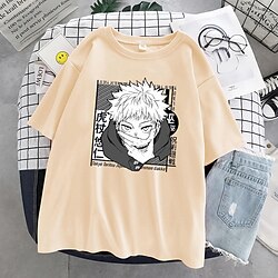 geinspireerd door Jujutsu Kaisen Gojo Satoru Ryomen Sukuna T-Shirt Anime 100% Polyester Anime Haraju