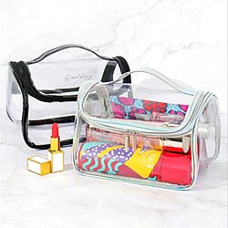 Image of borsa da bagno trasparente semplice impermeabile di grande capacità per il lavaggio del fitness borsa da bagno ins borsa di immagazzinaggio borsa cosmetica portatile Lightinthebox
