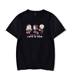 geinspireerd door Kaguya Sama: Liefde is oorlog Shinomiya Kaguya T-Shirt Anime 100% Polyester Anime 