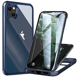 telefoon case voor iphone 13 case met ingebouwde gehard glas screen protector 360 volledige lichaams